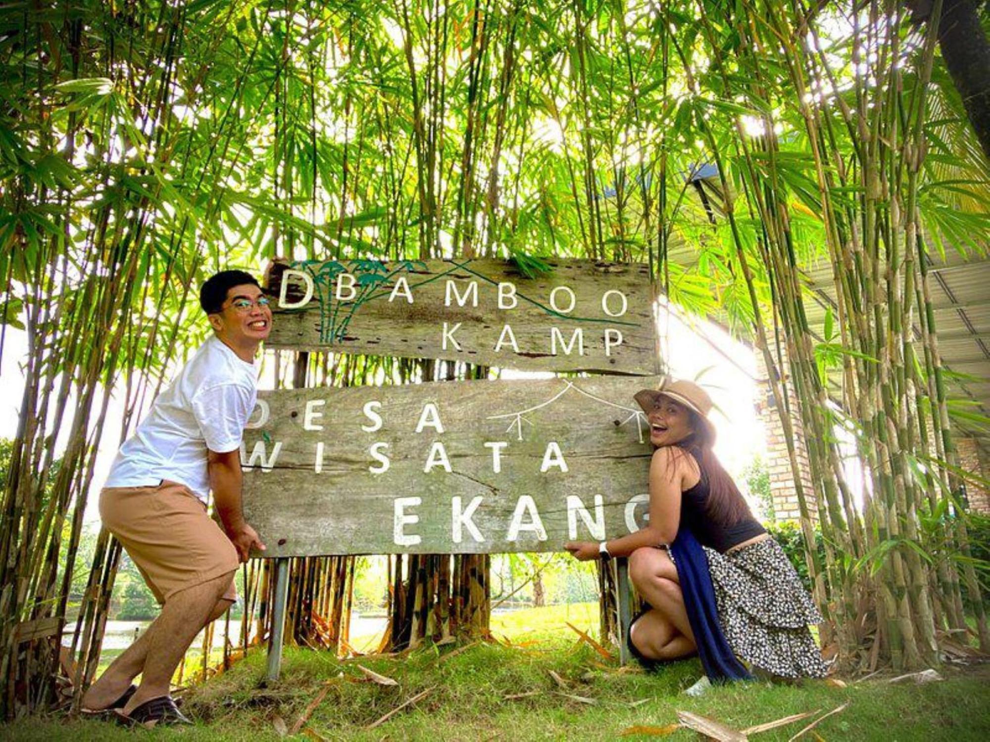 "D'Bamboo Kamp" Desa Wisata Ekang Lagoi Kültér fotó
