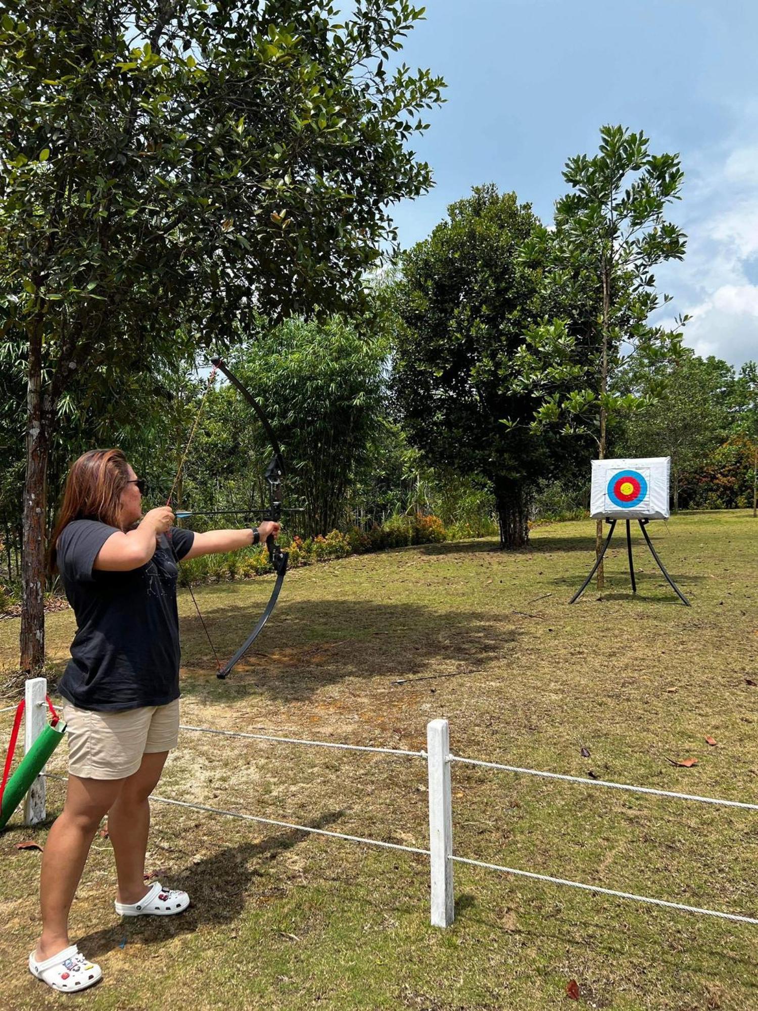 "D'Bamboo Kamp" Desa Wisata Ekang Lagoi Kültér fotó